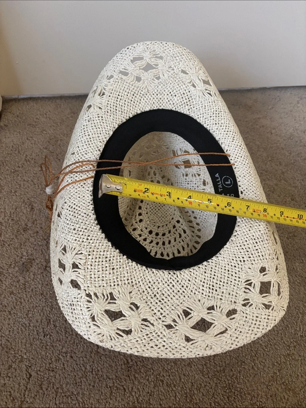 White new cowboy hat was $40
